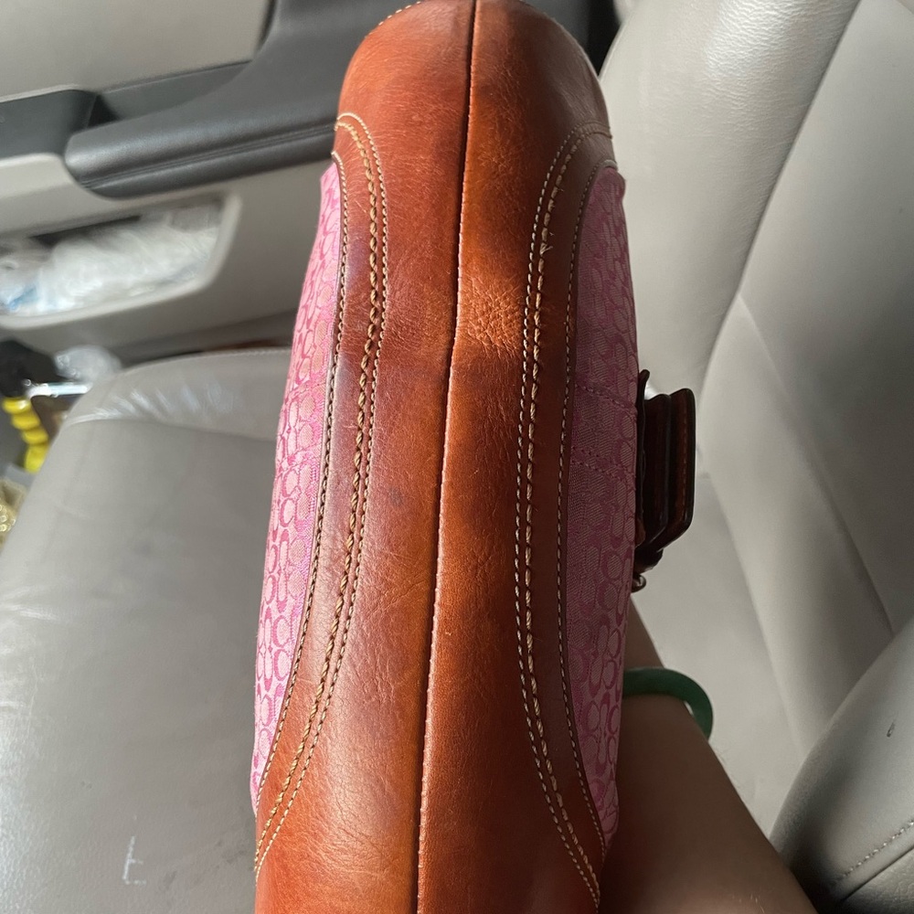 Rare Pink and Brown Coach SoHo - Picture 4 of 13